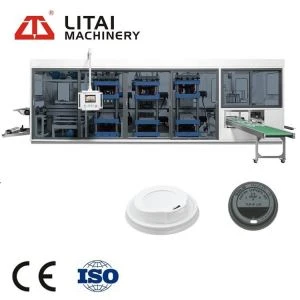 Automatische Cup & Container Cover Kunststoff Thermoformmaschine